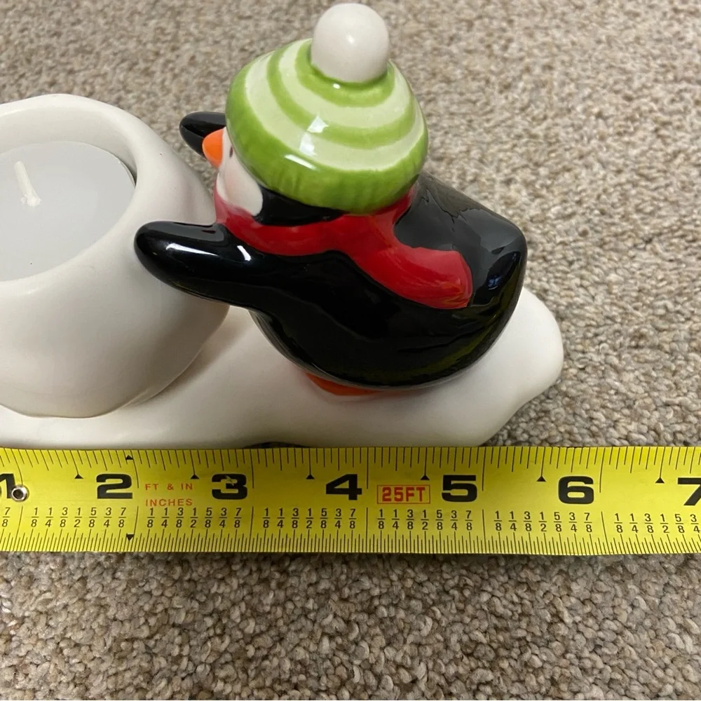 Hallmark‎ Porcelain Penguin Votive/Tealight Candleholder